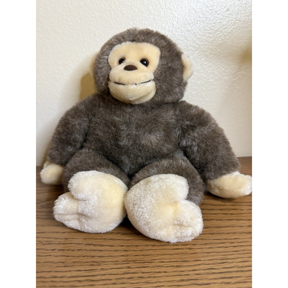 Vtg 1986 Dakin Musical Monkey Plush Stuffed Animal Works Pop Goes The Weasel